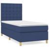 Box Spring Bed with Mattress Blue 80 x 200 cm Fabric