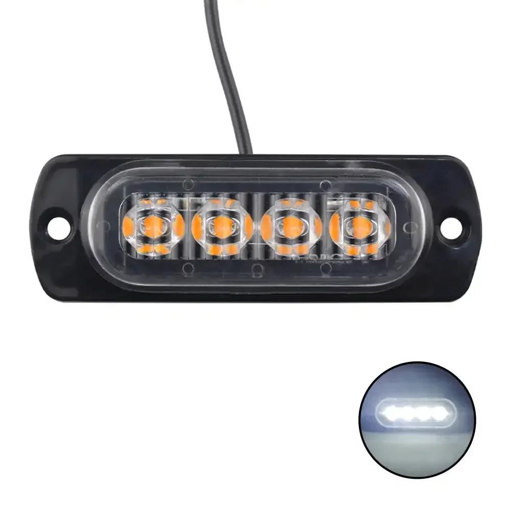 Lampa de avertizare LED ieftină Bară luminoasă de grilă Camion Mașină Lampă girofar Chihlimbar Semnalizare rutieră 12V - 24V lumină LED auto