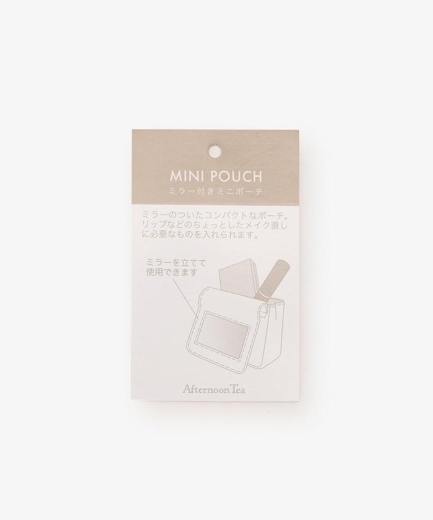 Afternoon Tea Living Beutel Blumenbestickter Mini-Beutel mit Marineblau JQ54, Spiegel,