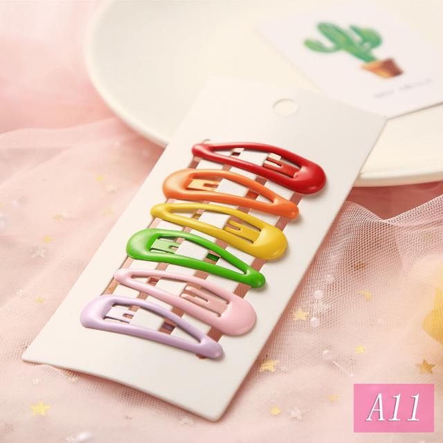 1Set Cute Candy Colors Dripping Hairpins BB Clip Girls Children Hair Clip Pin Barrette Accessories Women Kids Hairgrip Headdress