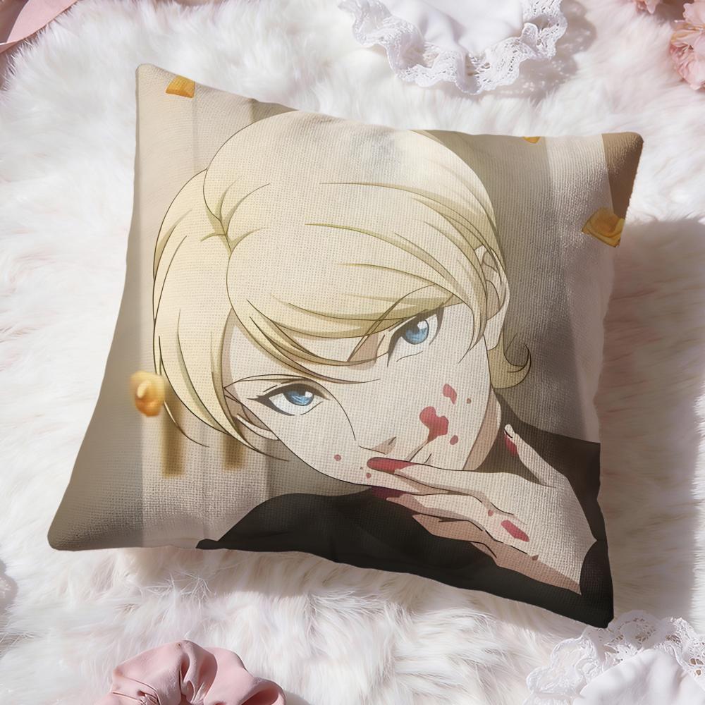 Anime M-Migi & DaliS Cushion Cover Premium Comfort Reversible Pillow Cove -Two in One Design for Any Room & Car Interior