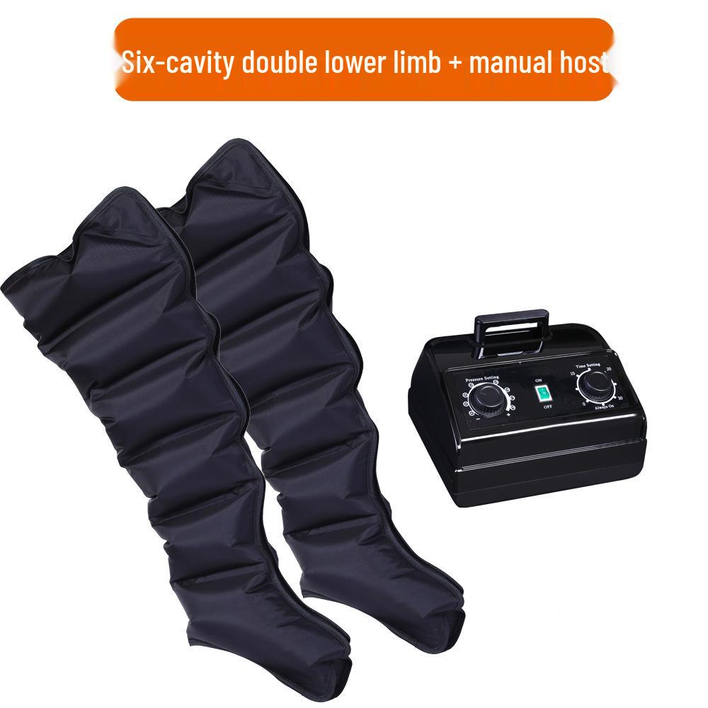 Pneumatic Six-Chamber Leg Massager with Air Wave Therapy