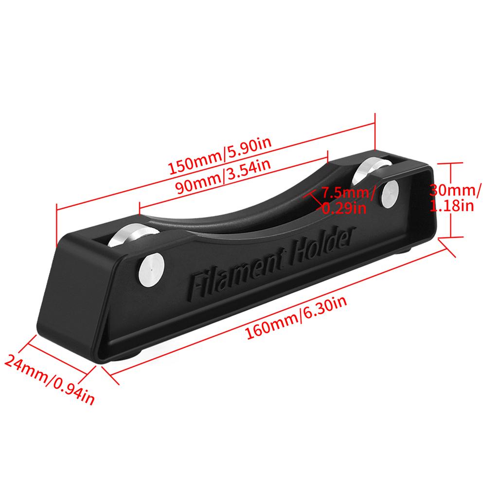 2 stücke Filament Halter 3D Druck Verbrauchs Rack Spool Halter mit Lager für