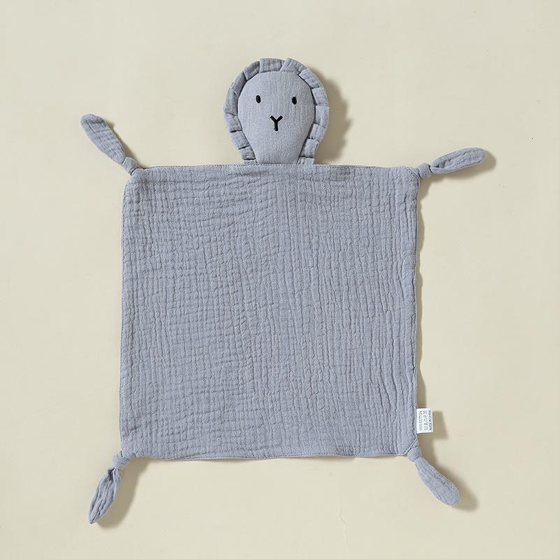 Pure Cotton Baby Comfort Toy: Rabbit Sleep Companion Crinkle Handkerchief