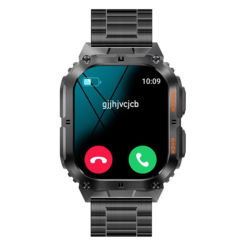 K61 Pro Smart Watch Men Bluetooth Call 1.96inch AMOLED Screen Compass AI Voice Health Monitor Sport Fitness Tracker Smartwatch
