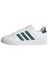 Adidas Grand Court Unisex Footwear Navy Size Cm 2.0 Sneakers, Adult, LIT49, White/College Green/Shadow (ID4465), 24.0
