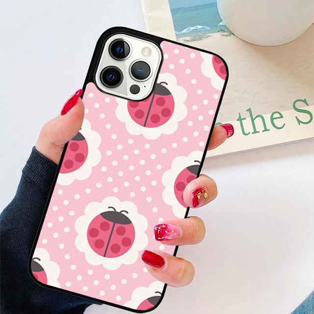 Autumu 11 Colorful Ladybugs Phone Case Cover for iPhone 17 Air 16 16e 15 12 11 13 14 Pro Max Apple Plus Coque