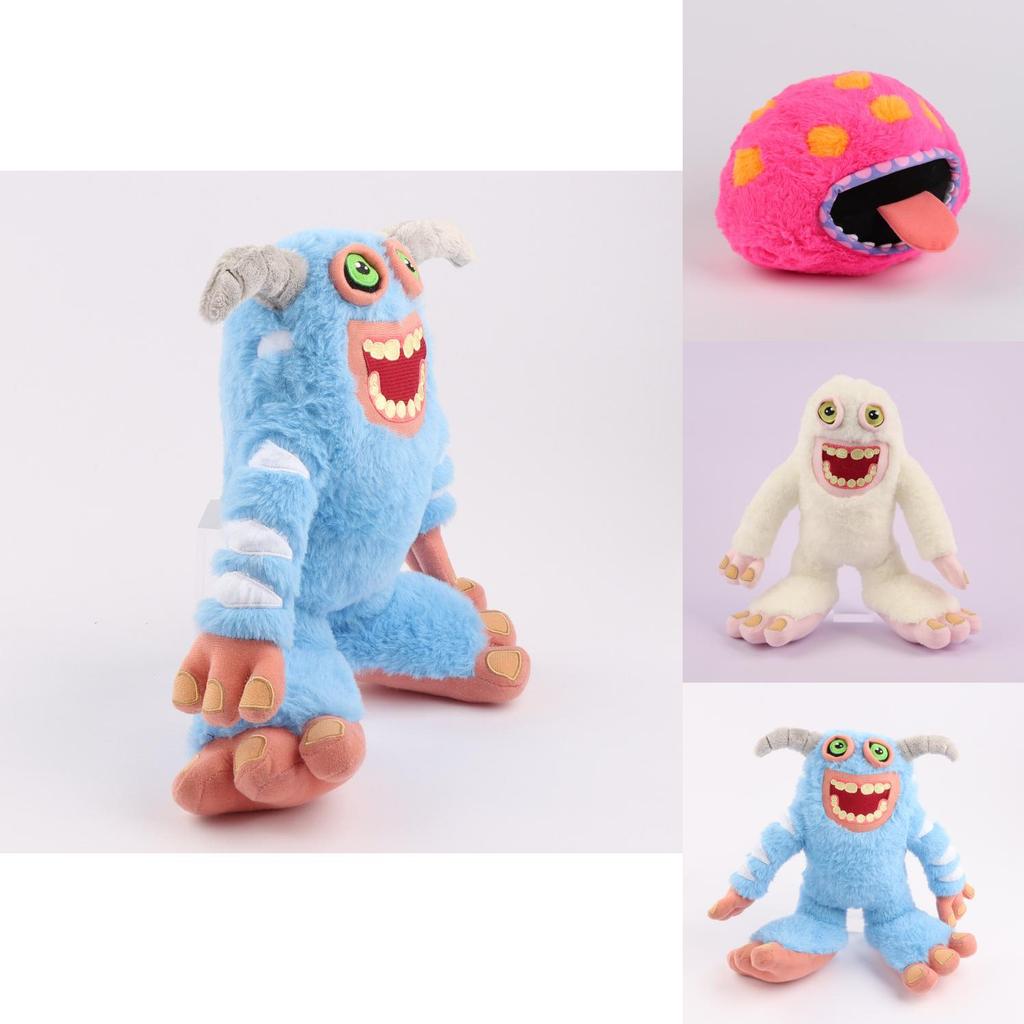 My Singing Monsters Plush Toy Blue White And Pink