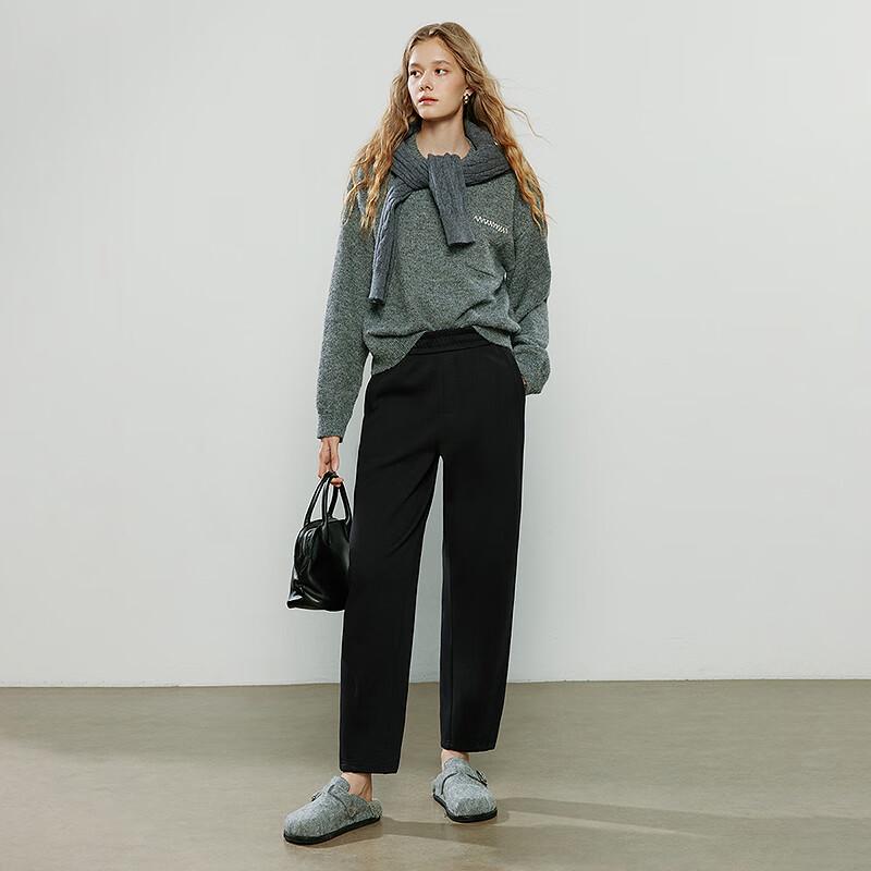 Chuyu Women's Winter Tapered Sweatpants with Fleece Lining