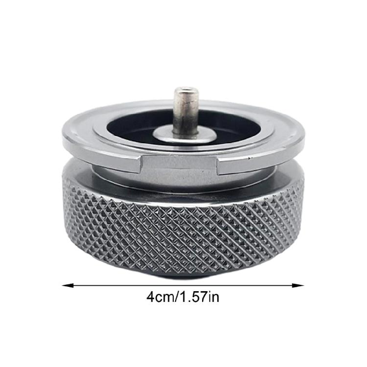 Flat to Cartridge Gas Cylinders Converter Light Weight Aluminum Camping Adapter Conversion Head Easy to Install