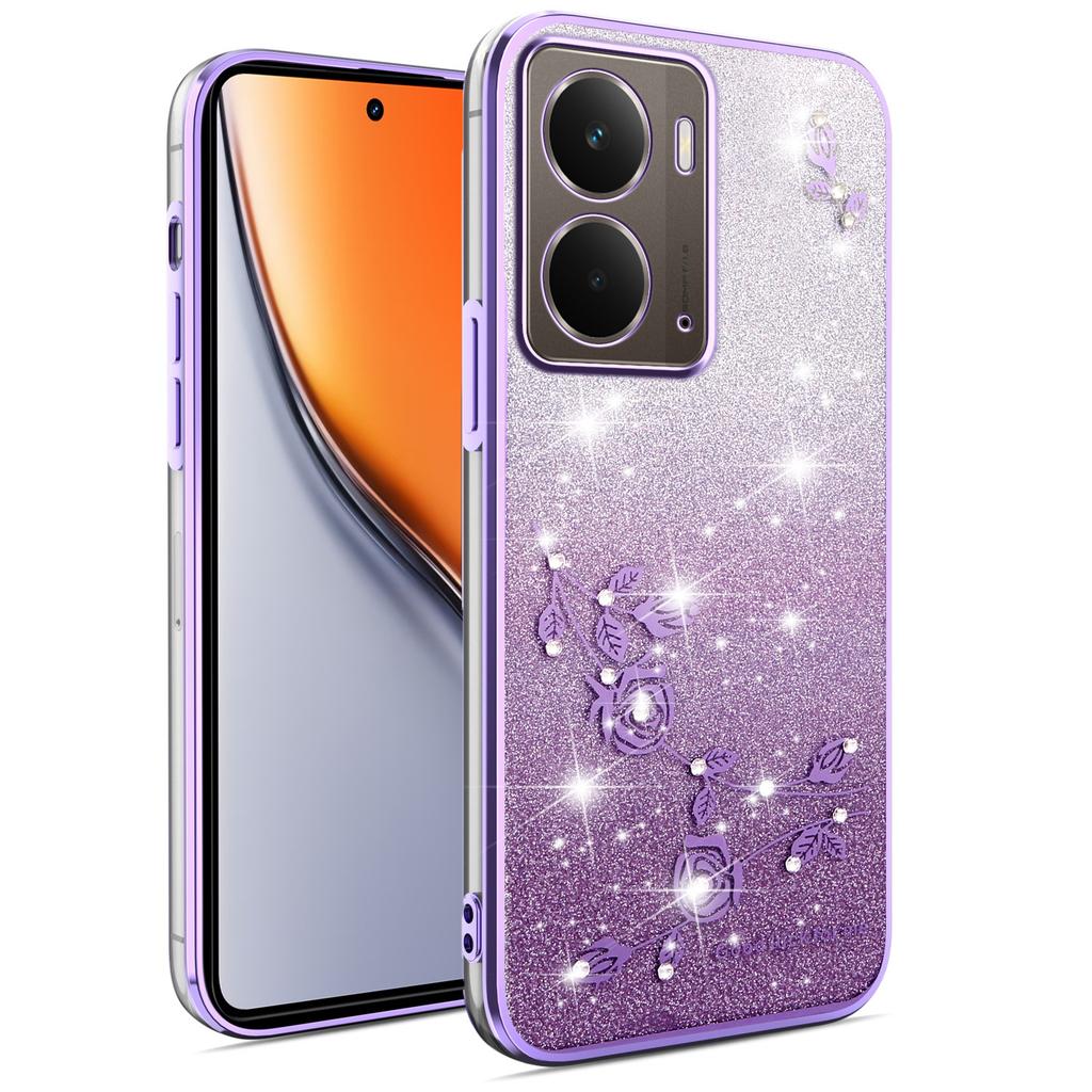 For Realme P3 5G Case Flower TPU Flexible Gradient Phone Cover