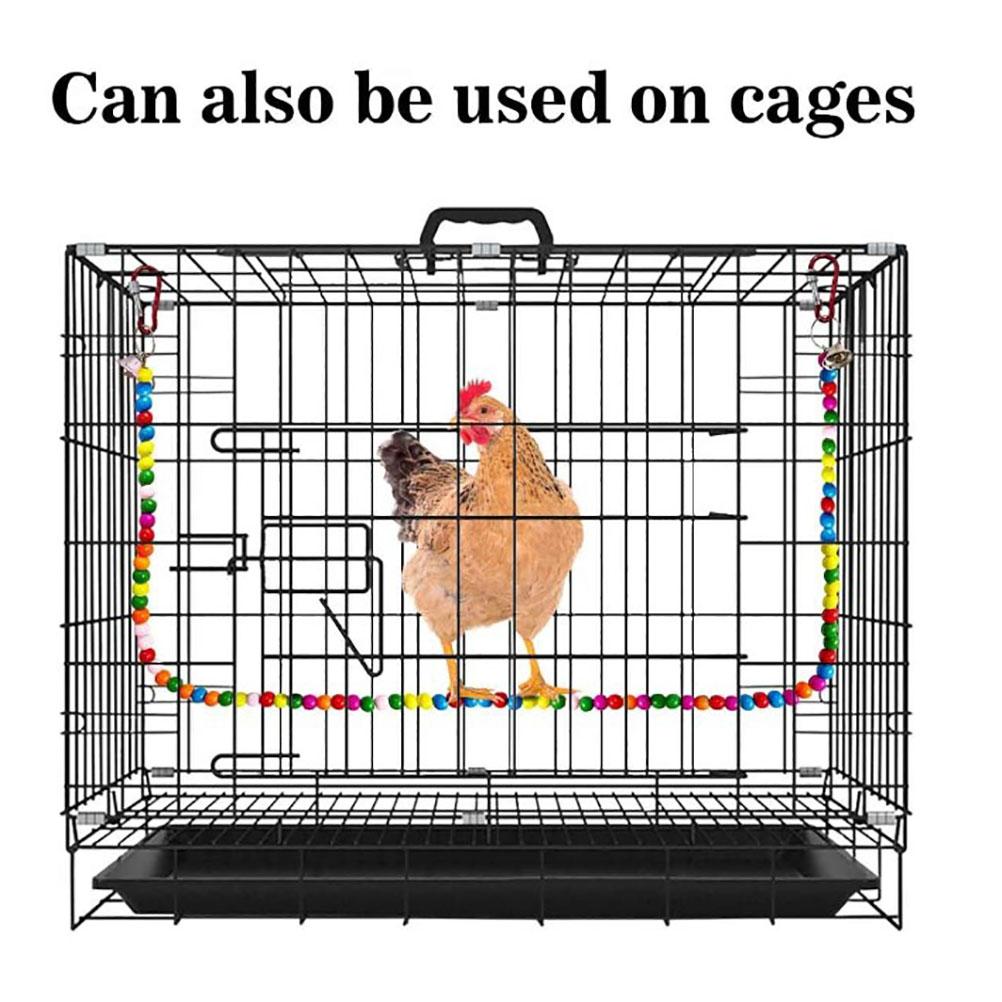 Hühnerstange Hühnerholzständer Spielzeug für Hennen Handgemachte Hühnerschaukel Vogelstangenständer Spielzeug