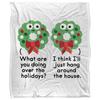 David Olenick Merry Christmas To Wall Silky Supersoft Blanket