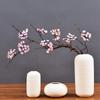 Pink Artificial Cherry Blossoms Flowers Real Touch Artificial Faux Plants  Home Decor