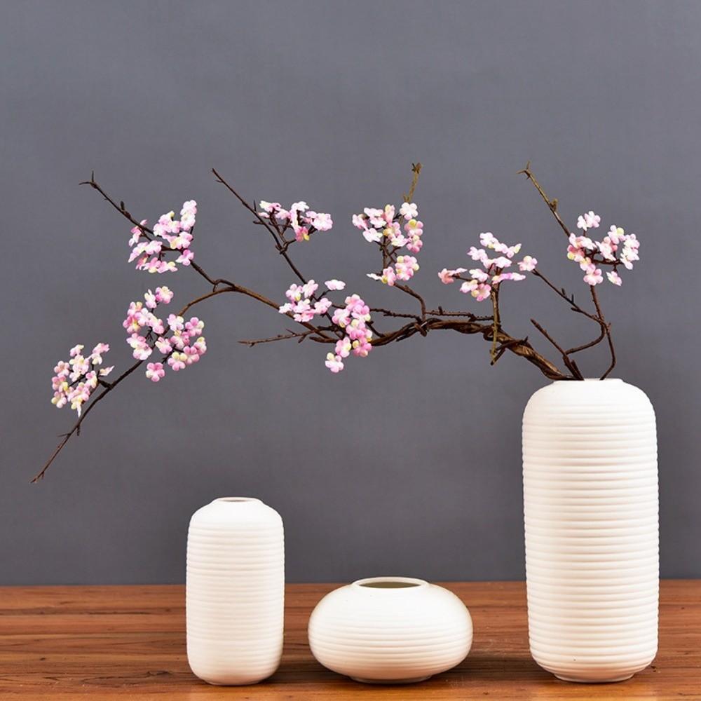 Pink Artificial Cherry Blossoms Flowers Real Touch Artificial Faux Plants  Home Decor