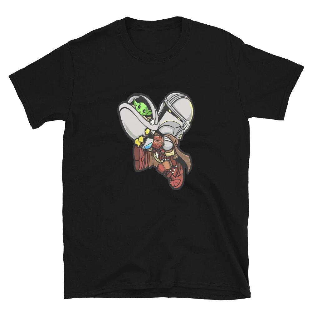 Mandalor and bb yod action sci fi movie awesome cool Short-Sleeve Unisex T-Shirt S