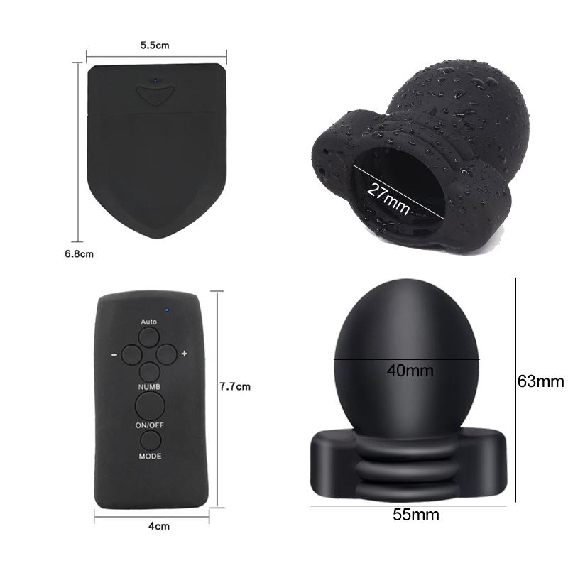 Electric Shock Scrotum Bondage Sleeves,SM Male Glans Electro Stimulator Massage Cup,Electro Sex Chastity Cage Cock Ring  Toy