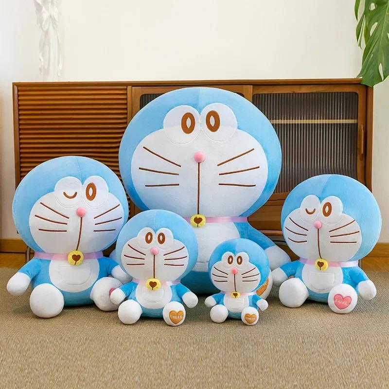 Original Kawaii Doraemon Plush Toy Stand By Me Cute Stuffed Plushie Doll Cartoon Cat Animal Sofa Bed Pillow Toy Baby Kids Gift