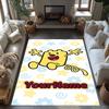 Wow! Wow! Wubbzy Personalized Name Floor Mat Design for Foyer Living Rooms Bedrooms Balcony Anti-slip Rug Decorate Offices