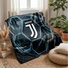 Juventus FC Theme Blanket Soft Flannel Blanket Plush Throw Blanket Cozy Sofa Bed Blanket for Home Decor
