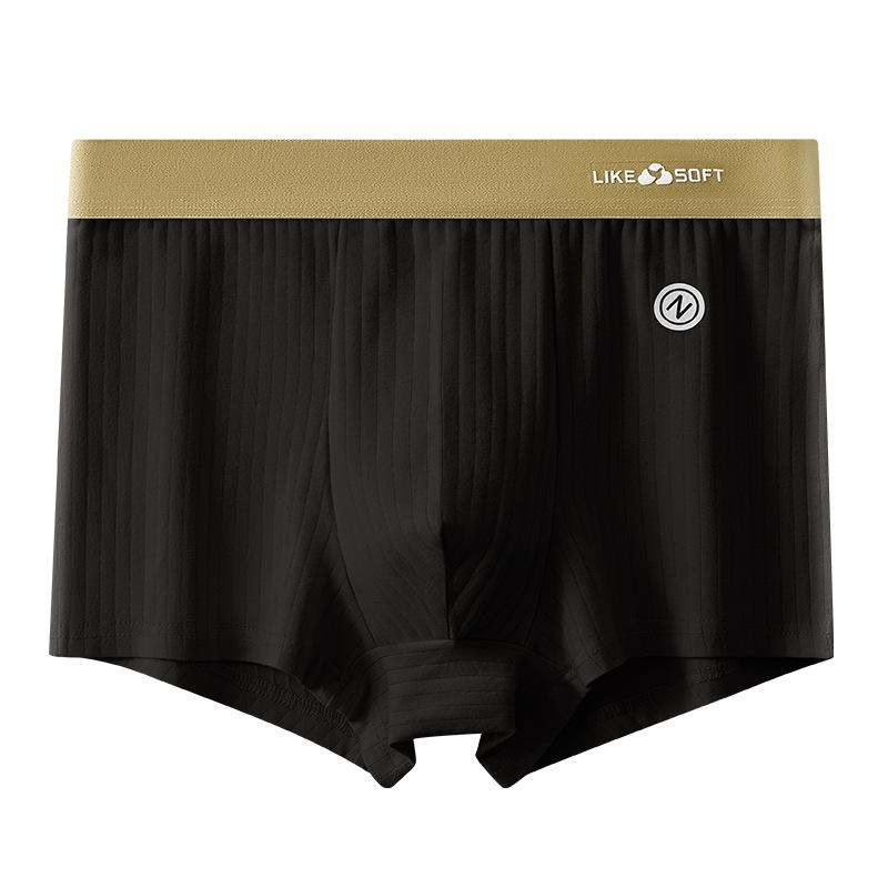 Calzoncillos tipo bóxer para hombre con cintura elástica y bragas transpirables