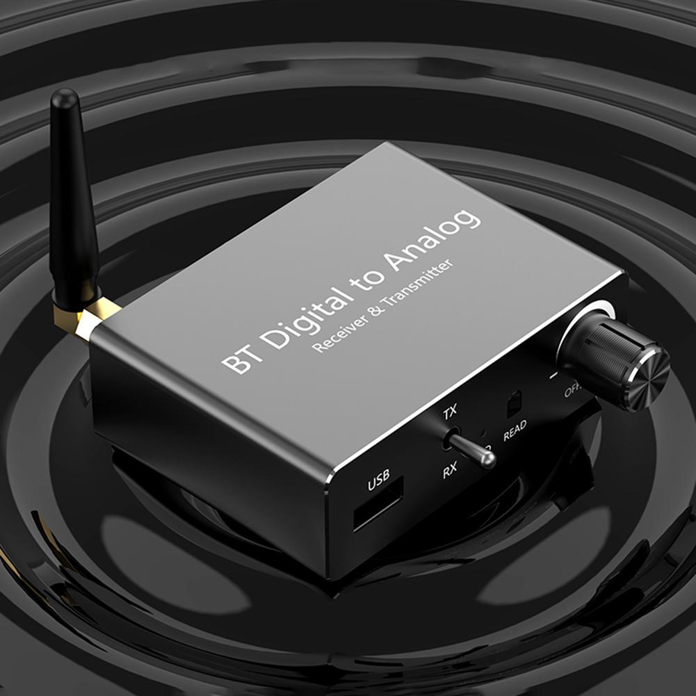 BT 5.3 Receiver Transmitter Digital To Analog Converter Digital SPDIF Optical To Analog L/R RCA Converter for Amp TV Home Cinema