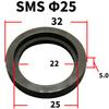 19 25 32 38 45 51 63 76 89 102 133 159mm Élelmiszeripari minőségű FKM tömítő tömítőgyűrű csík szaniter SMS csatlakozóhoz otthoni sörfőzéshez