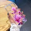 Purple Pink Roses Lucency Phone Case for IPhone 14 15 16 13 12 11 17 Pro Max 12 13 Mini Soft Cover