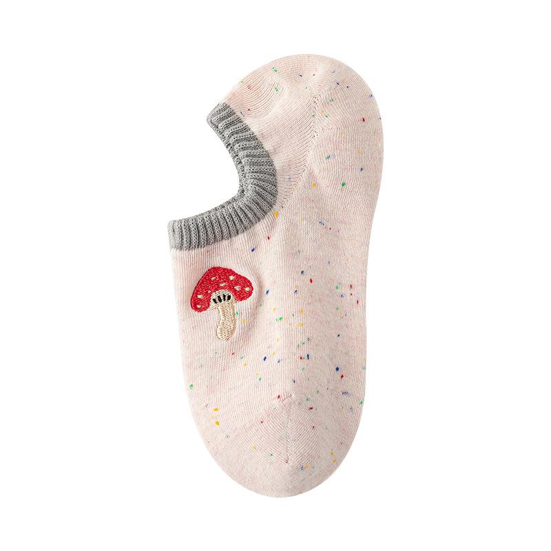 Sommer Kurzsocken Mädchen Cartoon Stickerei Trendy Dünn Niedlich Kleiner Hund Tier Unsichtbare Sneaker Socken Baumwolle Die Nicht Herunterrutschen Und Rutschfest Sind