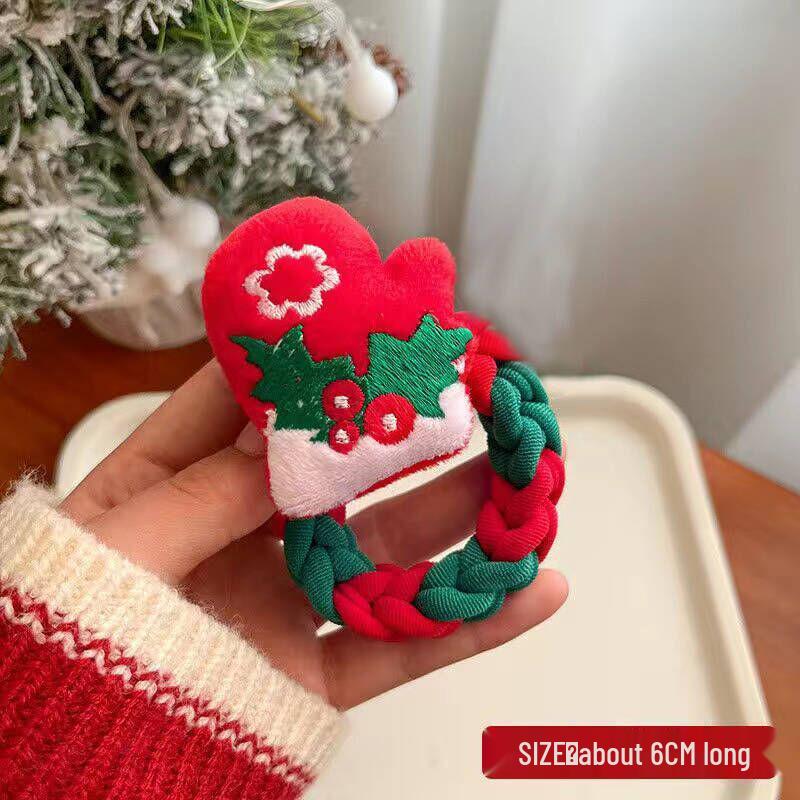 Santa Claus Christmas Scrunchies - Cute Cartoon Hair Ties & Accessories for Girls and Women