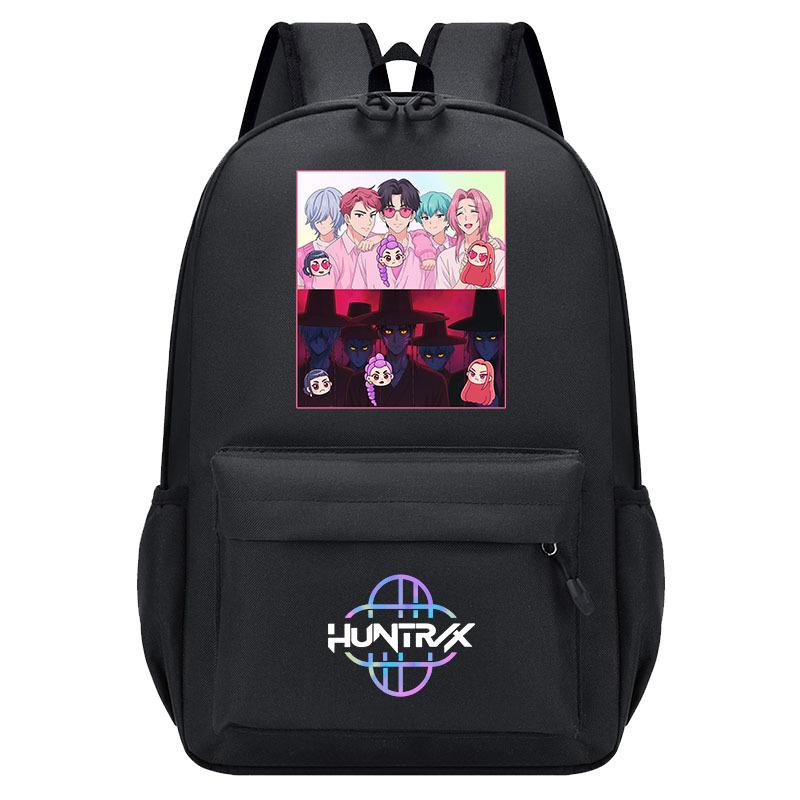 Kpop cazademonios cazademonios grupo de chicas mochila periférica niño niña estudiante mochila de dibujos animados niños de moda