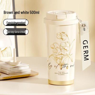 Qunrong Liljekonvalj Isolerad Kaffemugg