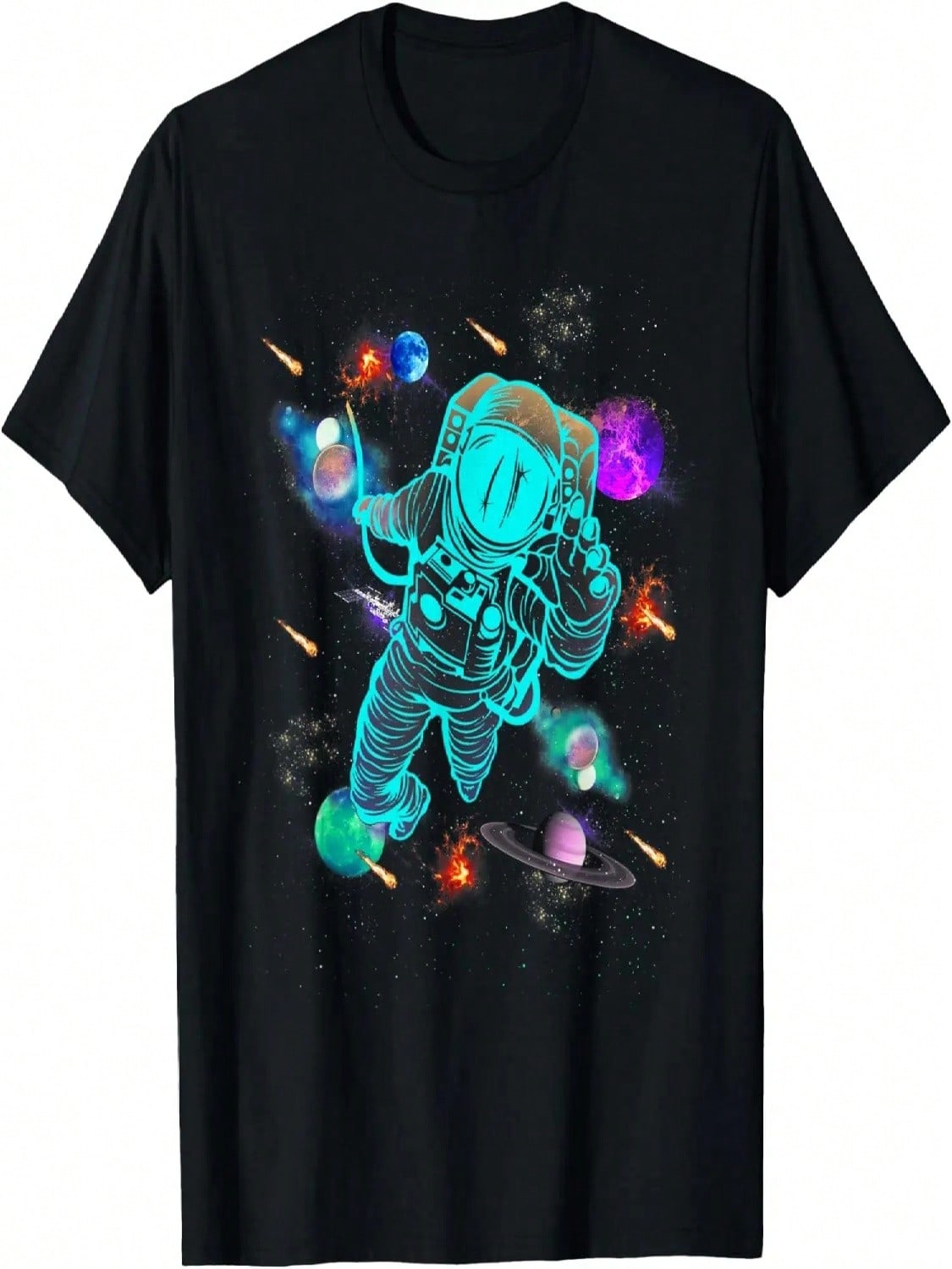 Space Shirt Space Astronaut Cool Space Graphic Shirts Space T-Shirt S
