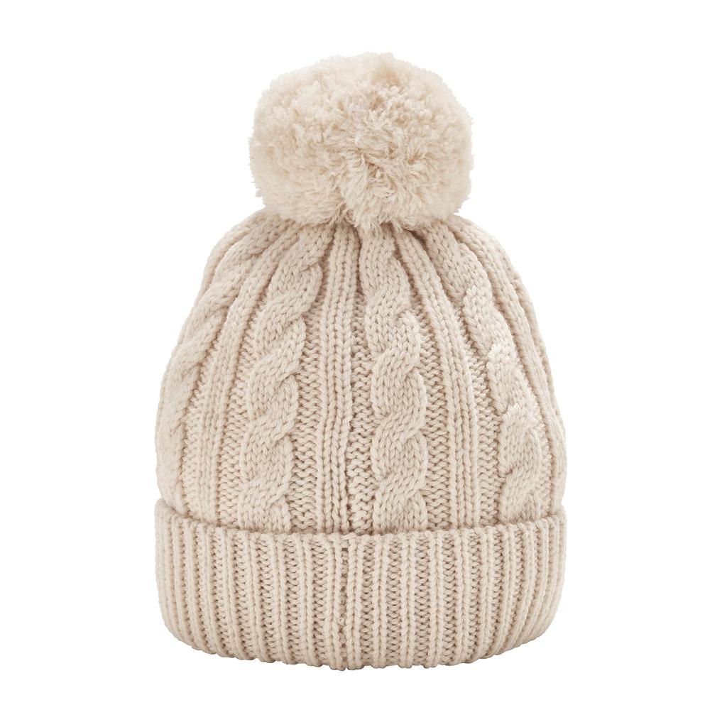 [Miki House] Knitted Hoodie, Knitted Hat, Bonten, Cable Knit, Hat, Hood, Plain, For Boys, Girls, Babies, Kids, Baby Clothes, Children's Clothes,