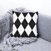 Shiny Diamond Pattern Print Cushion Cover Premium Comfort Reversible Pillow Cove Two in One Design for Any Room  Car Interior