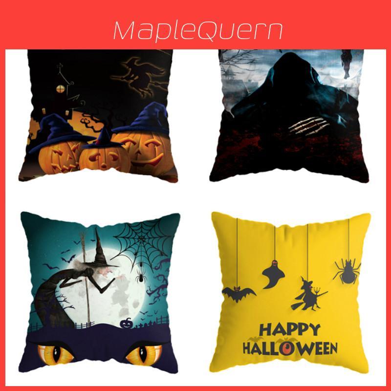 Halloween Themed Cushion Cover With Super Soft Short-pile Velour Material