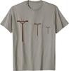 Power Lines Electricity Utility Pole Graphic T Shirt Soft Cotton Crew Neck Casual Tee For Men