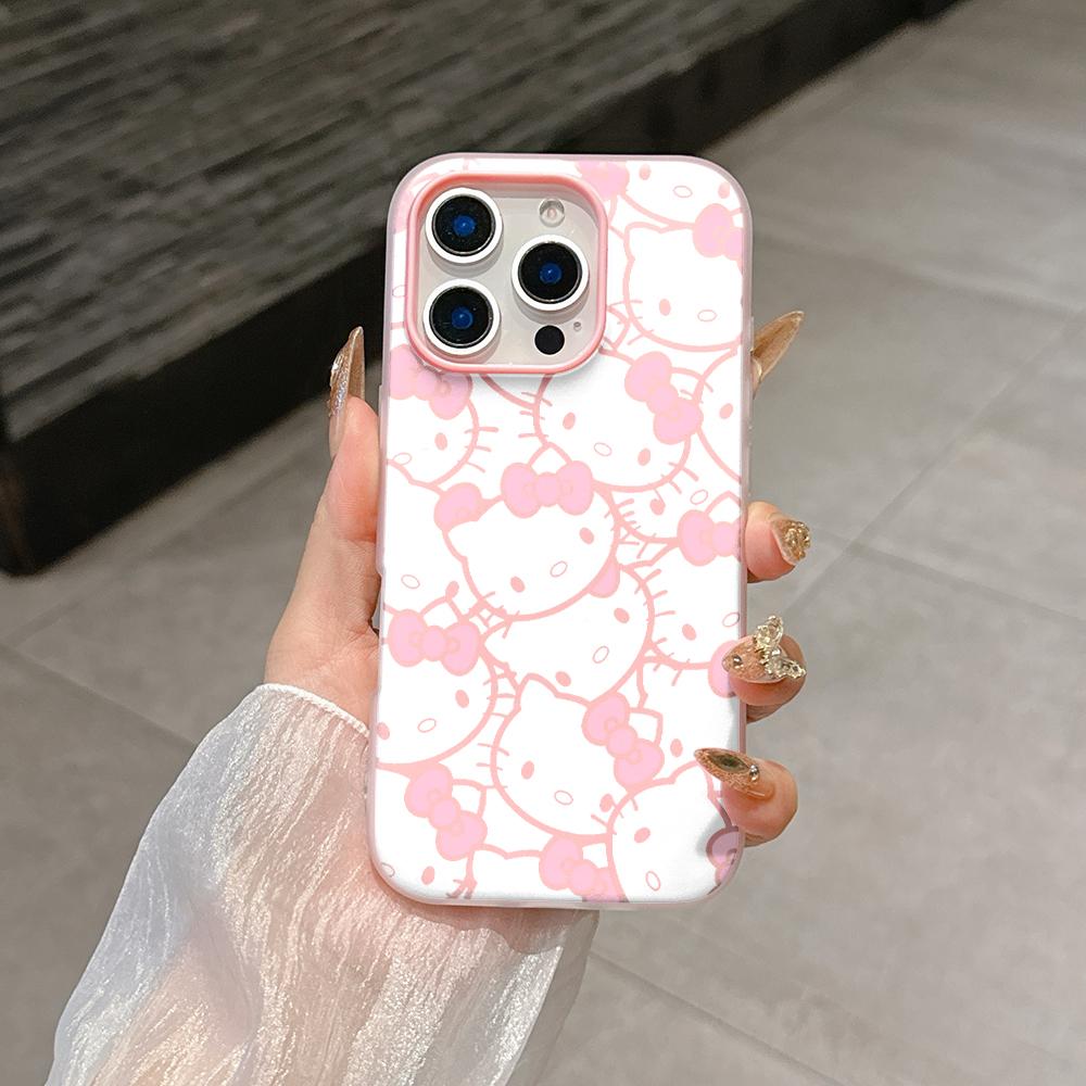 Sanrio Family Hello Kitty Kuromi Case For Xiaomi Redmi Note 15 Pro 5G 15 15C Note 14 13 12 11 10 Pro Plus 13C 5G 2 IN 1 Cover
