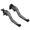 Nakira bromskopplingshandtag set GSX250R GSR250 GSXR x V-Strom250 (gunmetal svart)