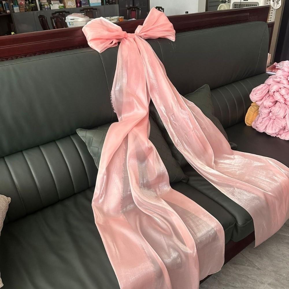 50*200cm Colgante Material de Organza Decoración Árbol de Navidad Lazo Navideño Gigante Decoración Exterior