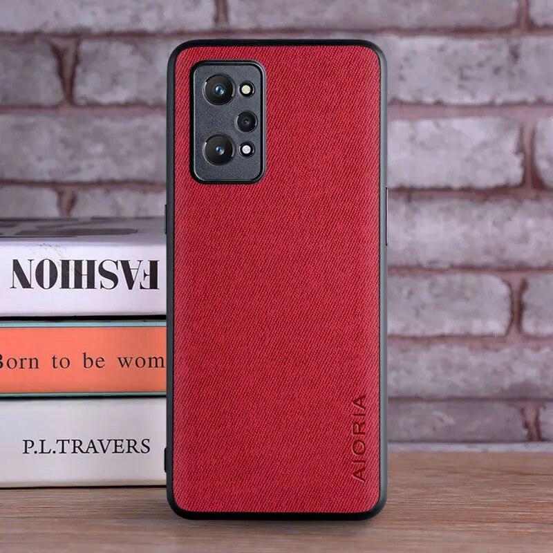 Case for OPPO Realme GT 2 Pro GT2 5G Coque Luxury Textile Leather Skin Soft Hard Capa Phone Cover for Realme Gt 2 Pro Case Funda