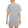 Nike Sportswear Letter Casual Breathable Short Sleeve Dress Women dresses Gray CU6402-063