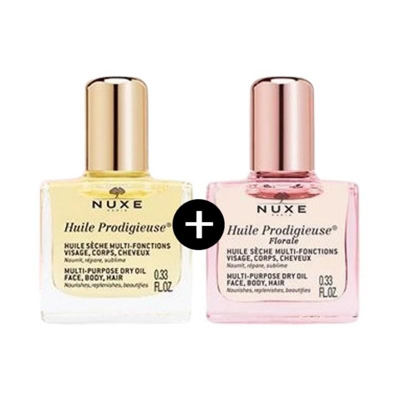 Nuxe Huile Prodigieuse Mini Dry Oil + Floral Oil Gift Set of 2, 1 pcs