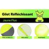 Reflective   Vest, High Visibility Vest Night Warning Reflector with Front Ket for Cycling, Running, Hiking