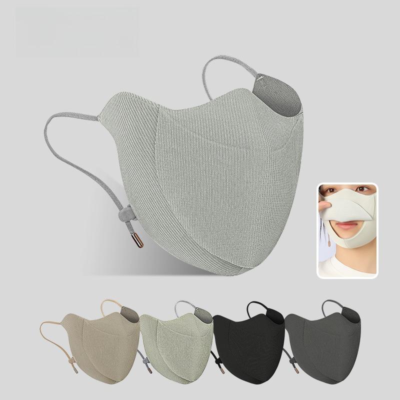 Autumn and winter compartmentalized thermal mask, windproof and cold proof three-dimensional eye corner protection riding mask