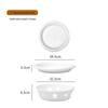 Ceramic Egg-Shaped Plum Blossom Grilled Fish and Warming Plate with White Round Heating Dry Pot Stove.
