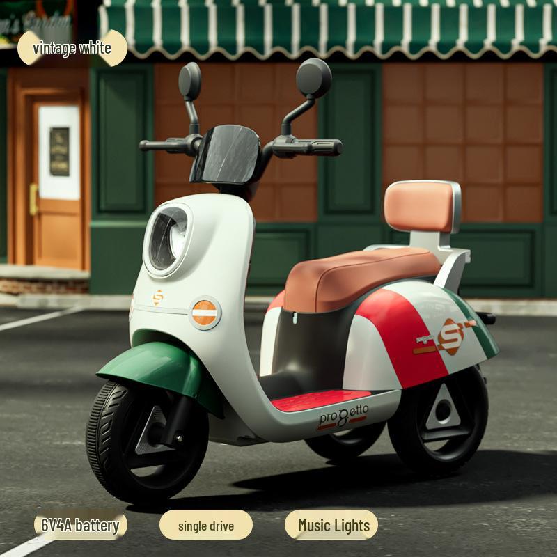 

Детский аккумуляторный электрический трехколесный велосипед: Игрушка-каталка с дистанционным управлением