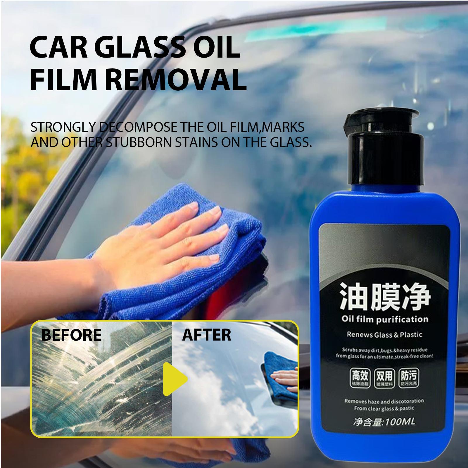 Car Windshield Cleaner 100ml Car Glass Degreasing Cleaner Stain Remover Long-Lasting Protection Automotive Cleaning Accessories China Mainland