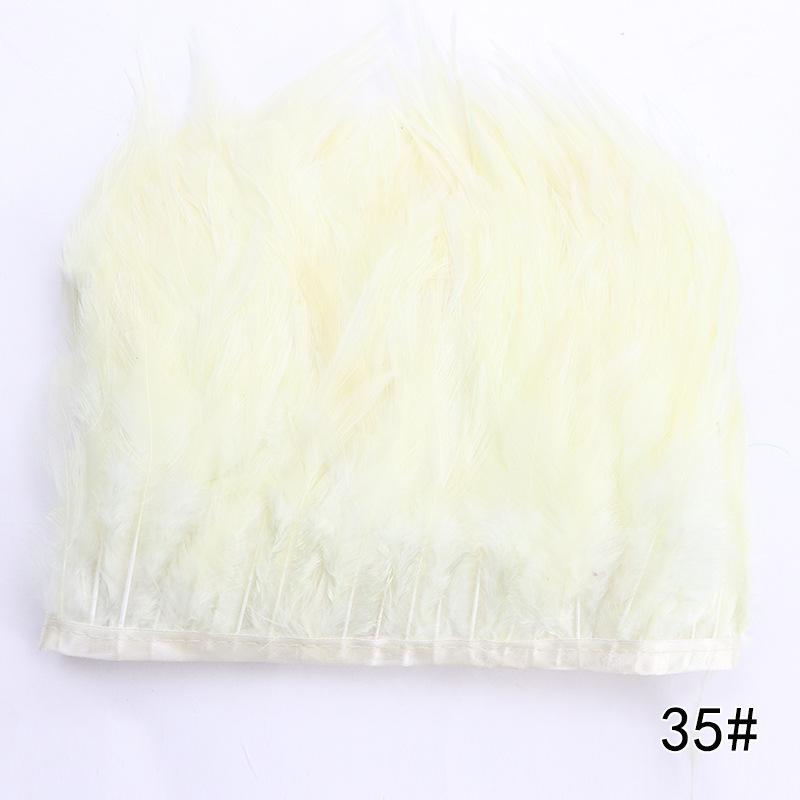 Feather Cloth Strip 10-15Cm Stage Performance Clothing Accessories Rooster Hair Cloth Edge Feather Strip