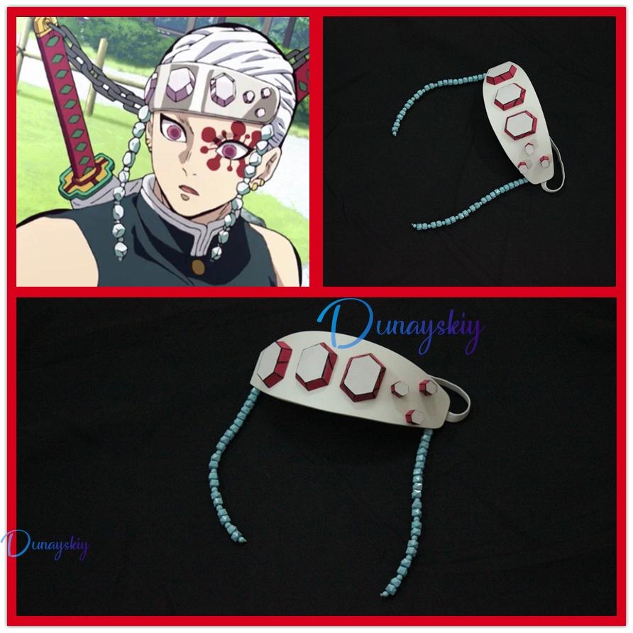 Demoon Slayeer Anime Cosplay Uzui Tengen Costume Wig Uniform Wig Demon Annihilation Blade Sound Pillar Halloween Outfit